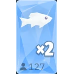 Vit fisk, vanlig insatsruta som betalar 2x i Fishing Time